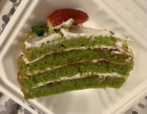 Pandan Cake  at Loving Hut - Southgate in Crawley