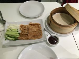 Crispy Duck Pancakes at Loving Hut - Southgate in Crawley