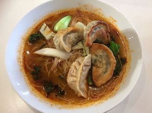 Noodle soup and dumplings. 😋 at Loving Hut - Southgate in Crawley