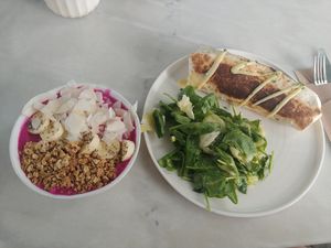 . at Distrato Cafe in Paros