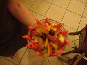 fruitsalad at Distrato Cafe in Paros