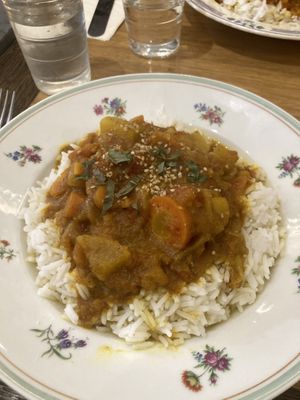 Rice curry  at Sare & The in Sare