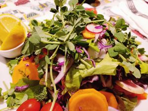 Salad at Rebecca's Restaurant in Mahone Bay