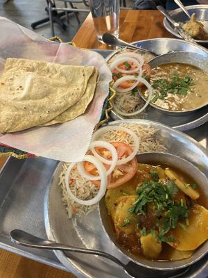 Chapa, Chana masala, Aloo Tarkari  at Chapati in Indianapolis