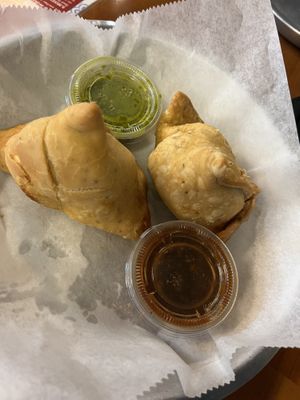 Samosas  at Chapati in Indianapolis