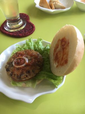 Burger at Loving Hut Hoa Dang Express Food in Ho Chi Minh City