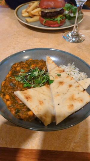 Chickpea curry at Glen Nevis Restaurant in Fort William