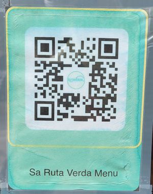 Menu at Sa Ruta Verda in Mallorca