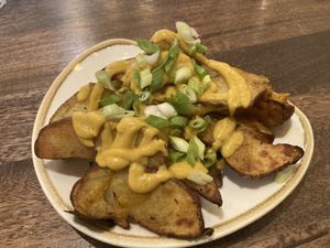 Loaded Potatoes at Holi Vegan Kitchen in North Miami Beach