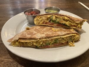 Spicy Crunchwrap at Holi Vegan Kitchen in North Miami Beach