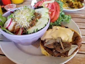 Beyond burger   at Holi Vegan Kitchen in North Miami Beach