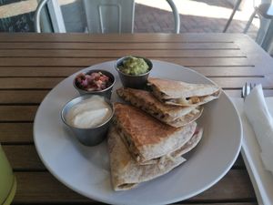 Quesadillas at Holi Vegan Kitchen in North Miami Beach