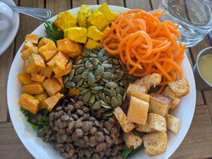 Holi Orange sunset bowl at Holi Vegan Kitchen in North Miami Beach