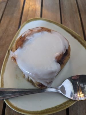 Cinnamon roll at Holi Vegan Kitchen in North Miami Beach