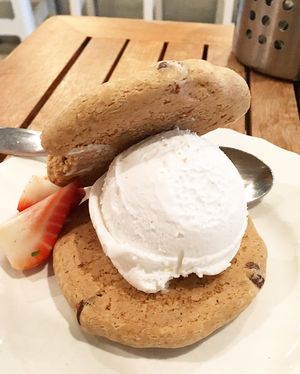 ice cream sandwich  at Holi Vegan Kitchen in North Miami Beach