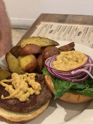 Impossible burger  at Holi Vegan Kitchen in North Miami Beach