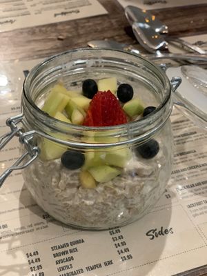 Coconut rice pudding  at Holi Vegan Kitchen in North Miami Beach