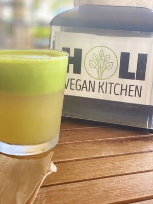 Live juice #3 at Holi Vegan Kitchen in North Miami Beach