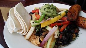 vegan rice bowl at Ole Fire Grill  in Melbourne