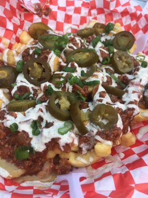 Stacked fries. So good!  at Doggie Style - Food Trailer in Austin