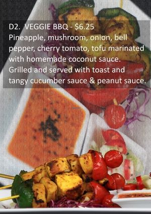 The sauces makes this dish.   at May Kaidee's Vegetarian Restaurant in Phnom Penh