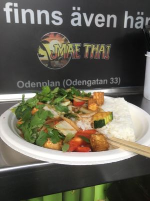 Vegan Coriander Wok at Mae Thai in Stockholm