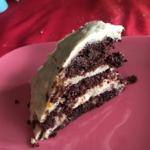 While Rocher  at Wani Vegan Bakery in Rome