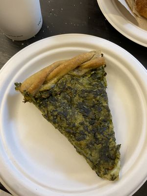 Chard tart  at Wani Vegan Bakery in Rome