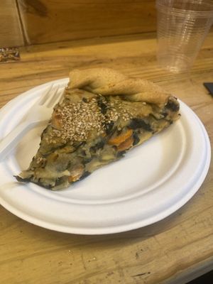Quiche porro cicoria patate e carota   at Wani Vegan Bakery in Rome