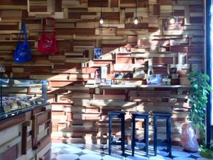 Inside at Wani Vegan Bakery in Rome