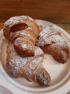 Vegan croisant at Wani Vegan Bakery in Rome