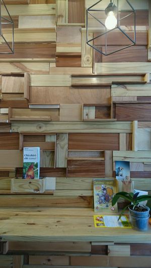 Inside  at Wani Vegan Bakery in Rome