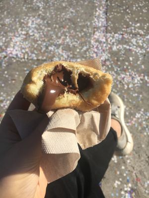 Chocolate bombe at Wani Vegan Bakery in Rome