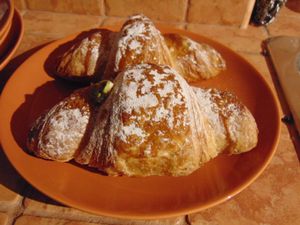 Croissants at Wani Vegan Bakery in Rome