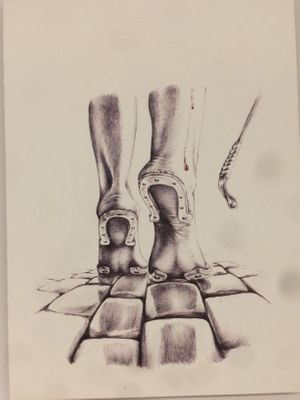 Art piece  at Wani Vegan Bakery in Rome