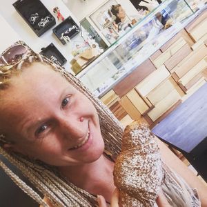 Love the chocolate flavor  at Wani Vegan Bakery in Rome