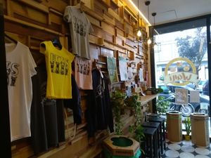 Inside at Wani Vegan Bakery in Rome