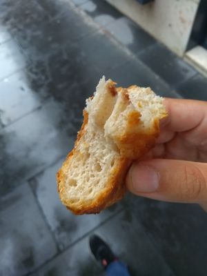 Inside the Cornetto (1,50euros) at Wani Vegan Bakery in Rome
