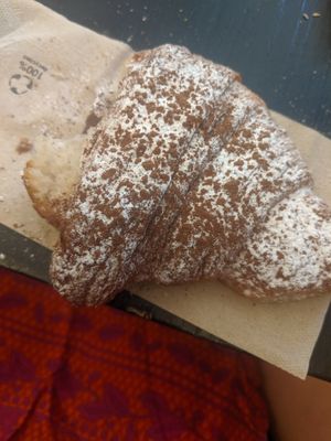 Hazelnut and chocolate creme croissant  at Wani Vegan Bakery in Rome