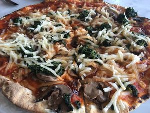 Created our own at Pizza by Elizabeths in Greenville