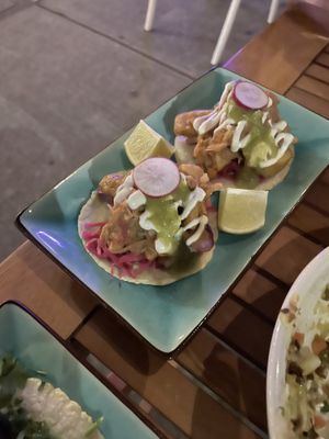 The Tinga: jackfruit tacos at Black Flamingo in Brooklyn