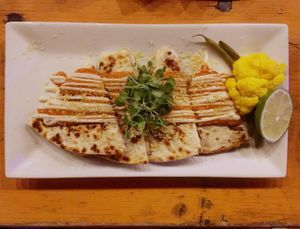 wild mushroom quesadilla at Black Flamingo in Brooklyn