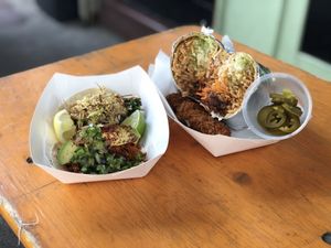 All vegan Mexican! Amazeeee! at Black Flamingo in Brooklyn