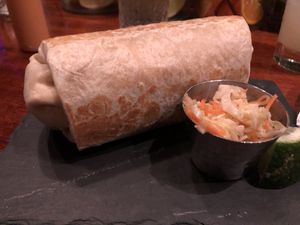 Burrito at Black Flamingo in Brooklyn