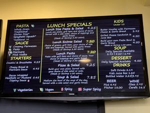 Menu at Ciao Italian Grill  in Oxnard