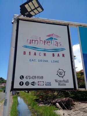  at Umbrellas Beach Bar in St Georges