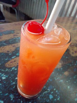 Drink: Bahama Mama at Umbrellas Beach Bar in St Georges