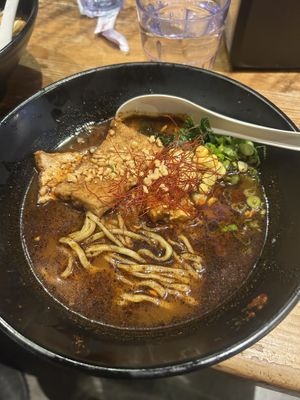 Vegan spicy garlicc  at Matsunoki Ramen - Pine St Market in Portland