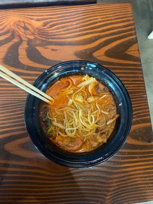 Vegan shio Tonyu red ramen!  at Kinboshi Ramen in Portland