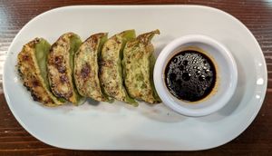 Vegan Gyoza at Kinboshi Ramen in Portland